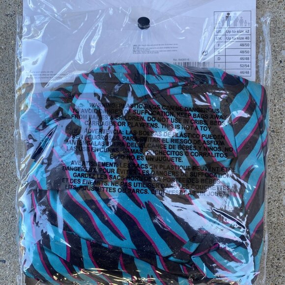 NEW MEN'S BEACH PANTS - 80'S ZEBRA PRINT - COSTUME - MENS SIZE S/M - Picture 3 of 4